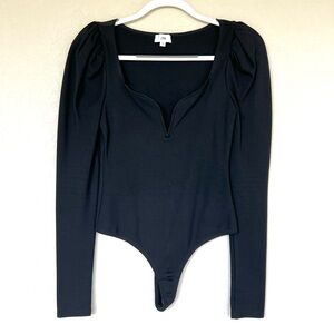 LPA Sweetheart Bodysuit in Black